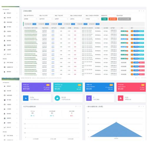 聚合支付跑分系统源码,新增USDT提现,全新UI界面,附安装教程