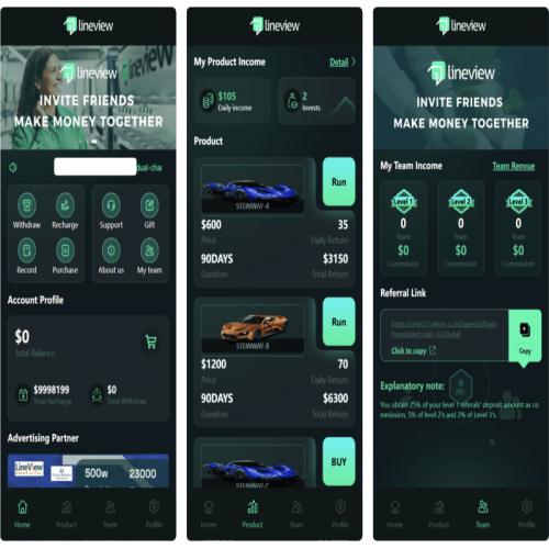 lineview海外汽车投资理财源码/前端html+后端PHP